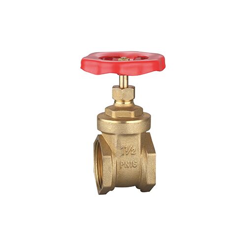 Brass Gate Valve with Non-rising Stem, Threaded Connection