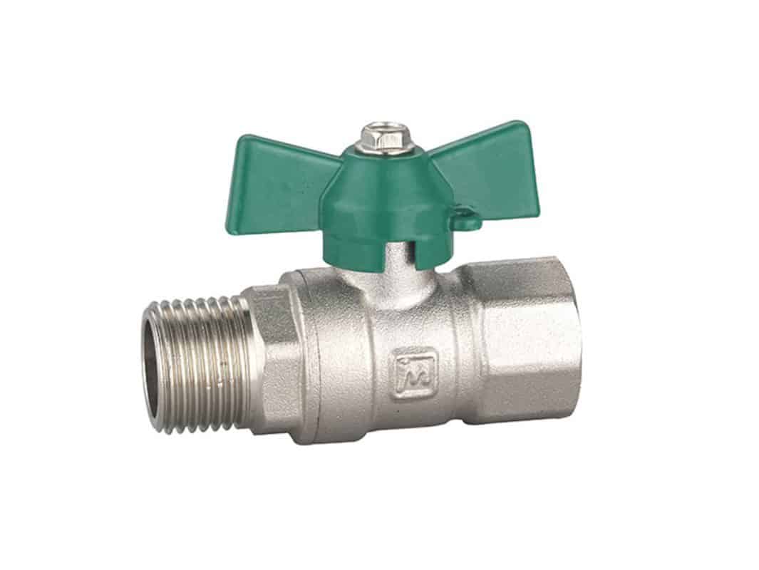 Butterfly handle ball valve DN15 MXF