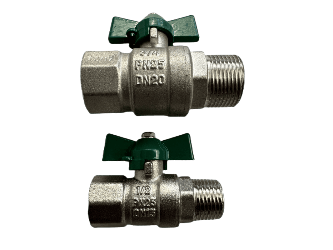 Butterfly handle ball valves DN20