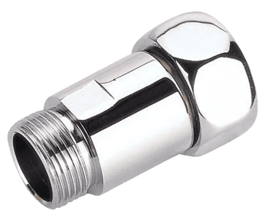 coupling fitting with chrome