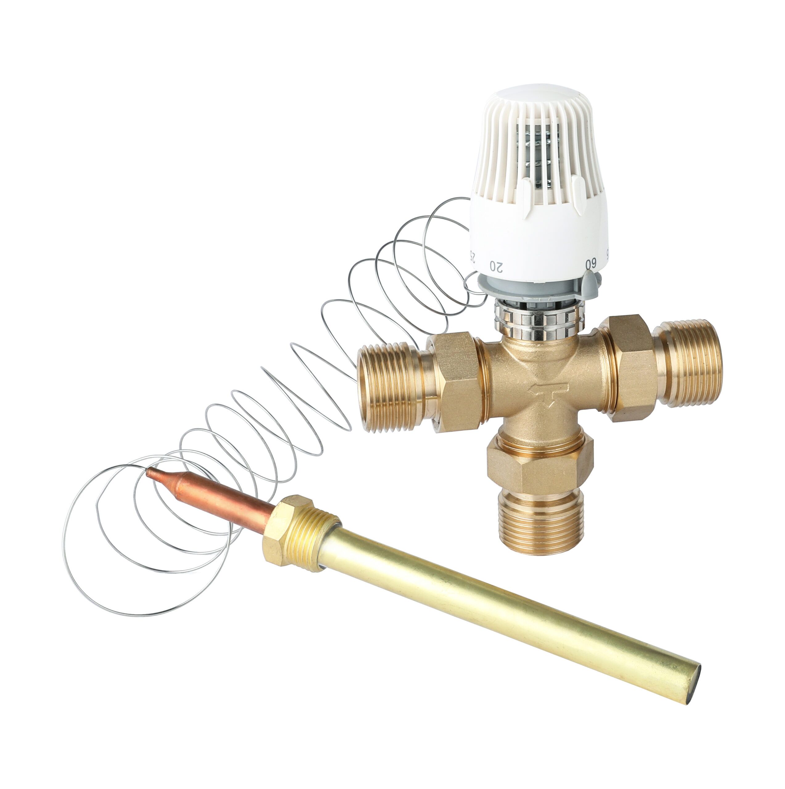 1 brass water thermostatic mixing valve