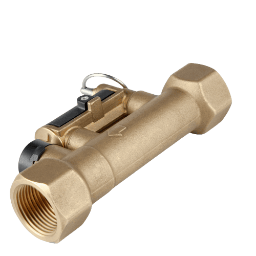 brass balancing valve with flow meter