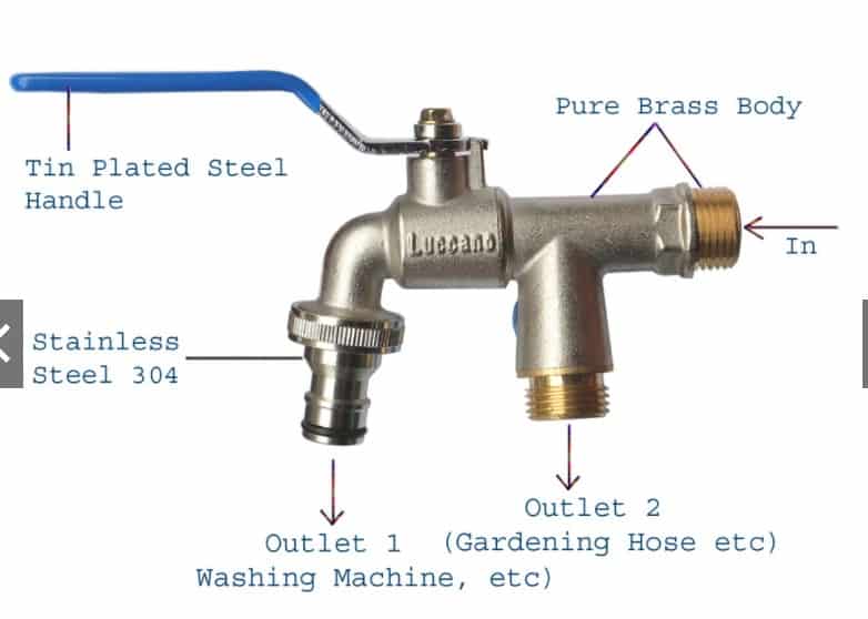 Wash maching garden tap 0514d
