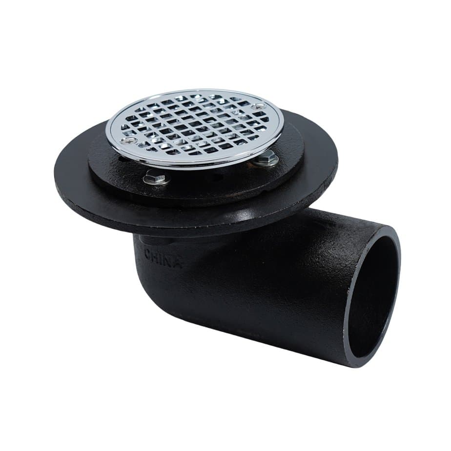 black cast iron adjustable shower floor drain round 0962