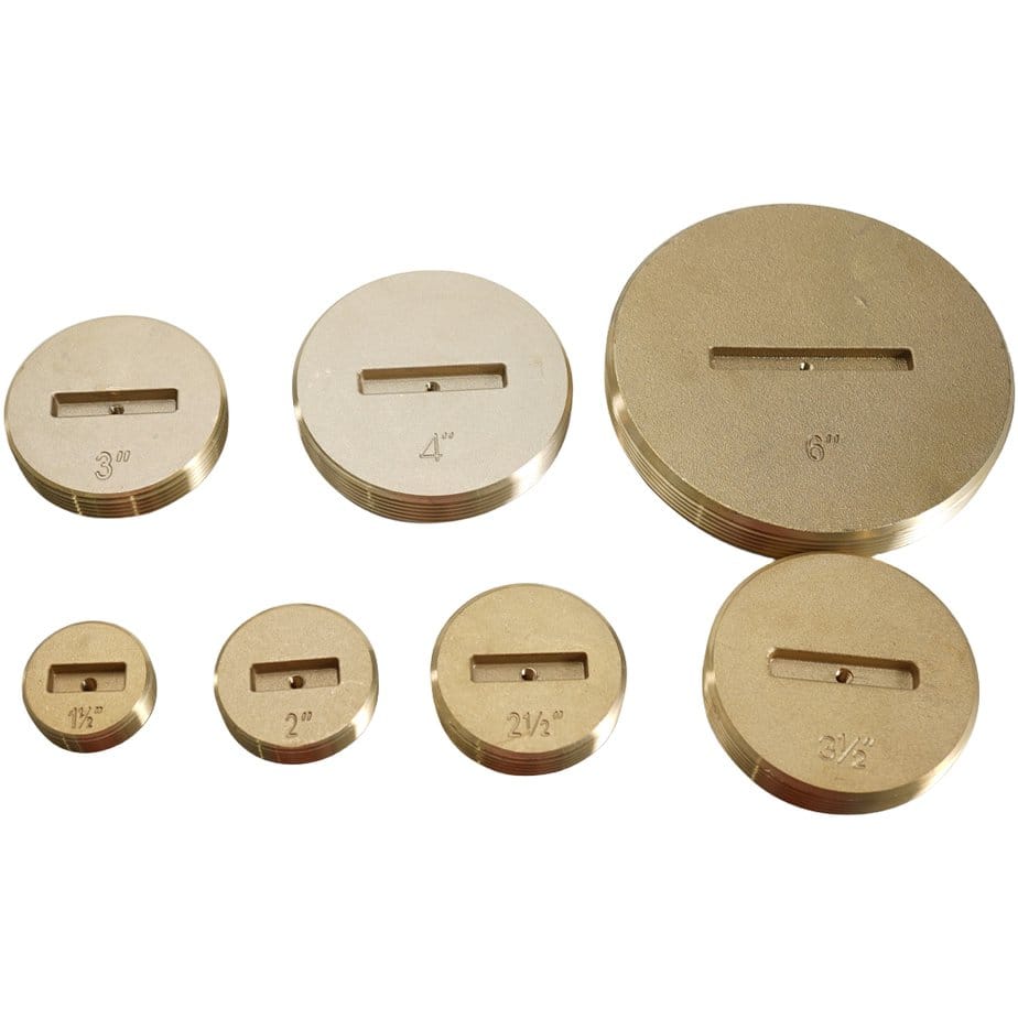 brass cleanout plugs slotted 0881e