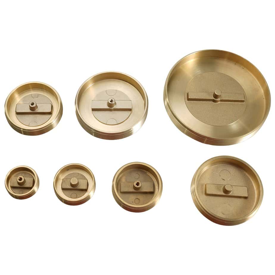 brass cleanout plugs slotted backside 0881e