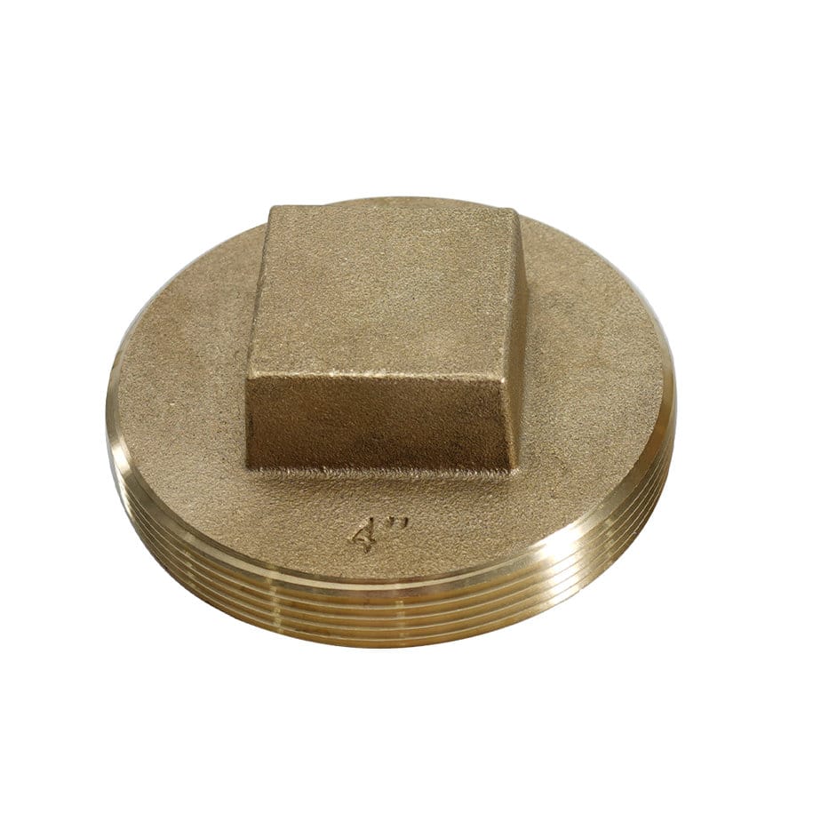 brass square head cleanout plug 0882d