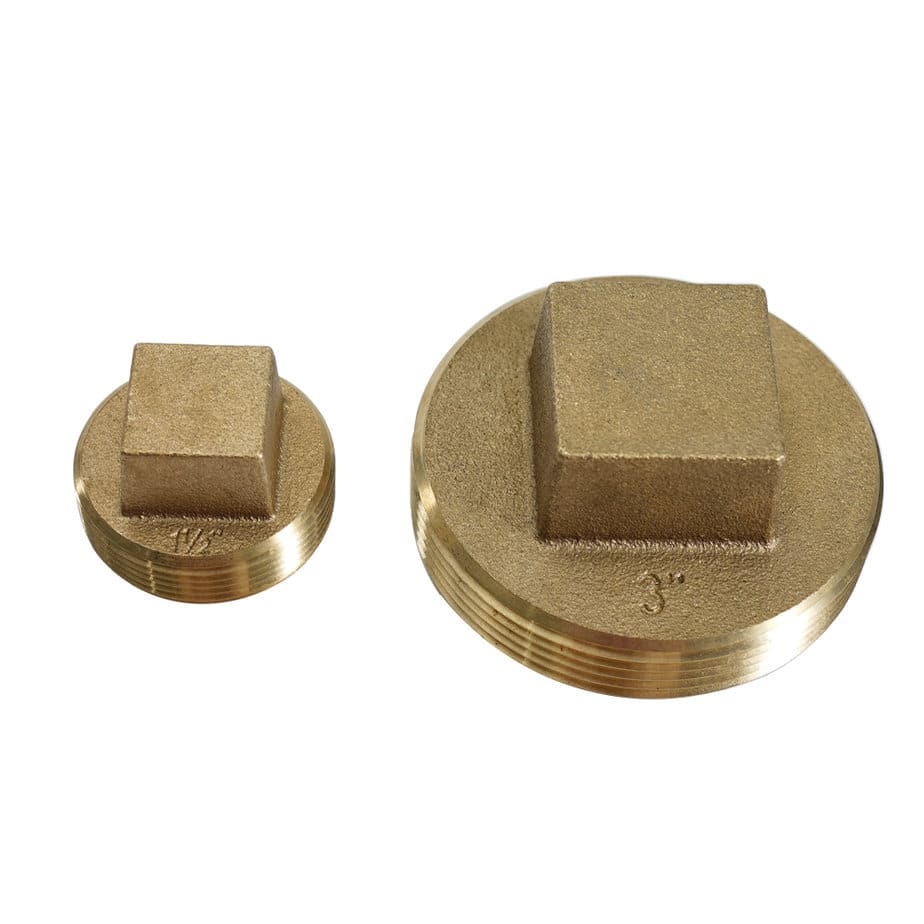 brass square head cleanout plugs 0882e