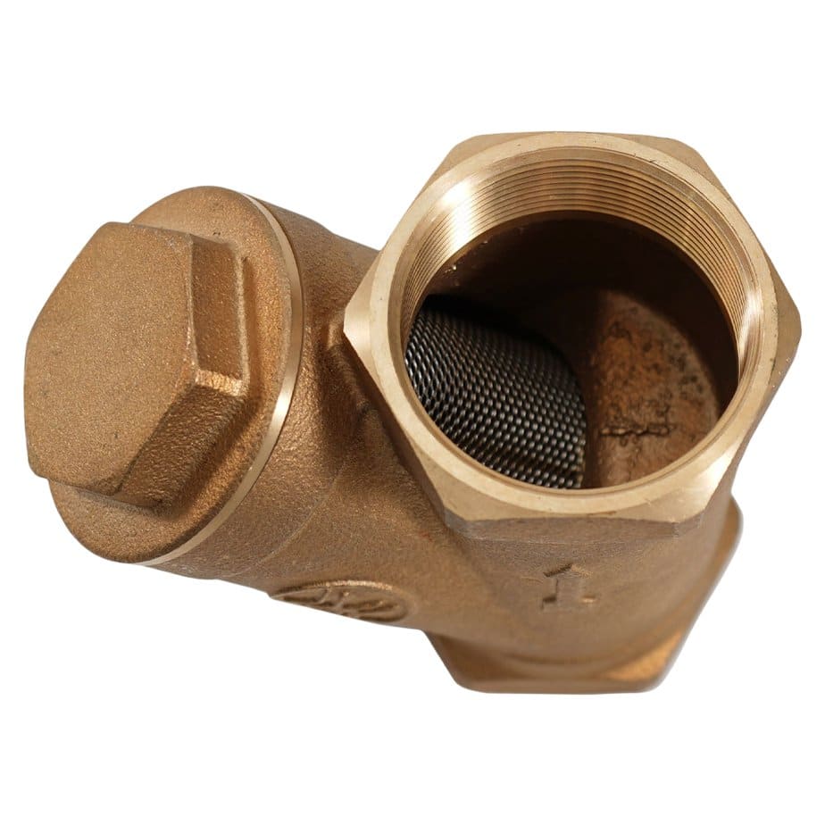 bronze y strainer Inside