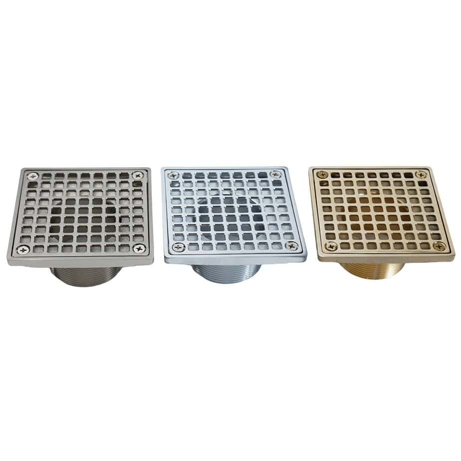 cp brass shower drain bathroom floor grate waste 0970a