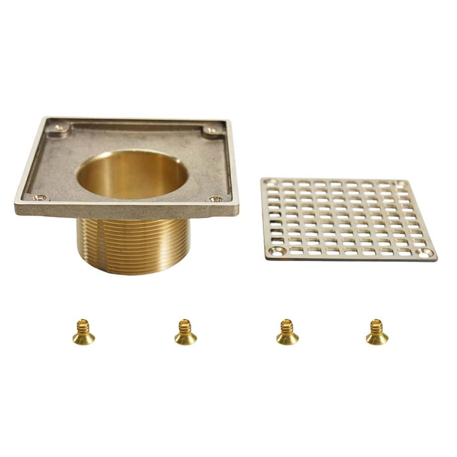 cp brass shower drain bathroom floor grate waste 0970e