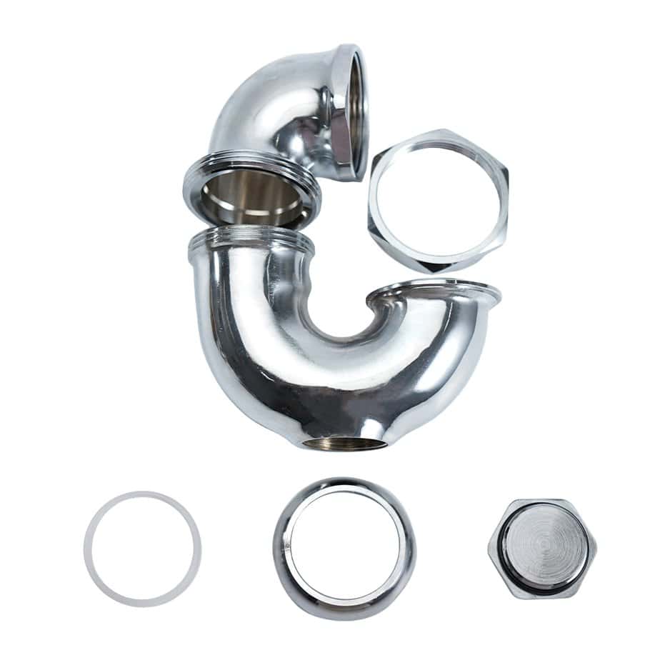 cast brass l.a traps with cleanout tubular parts 0895d