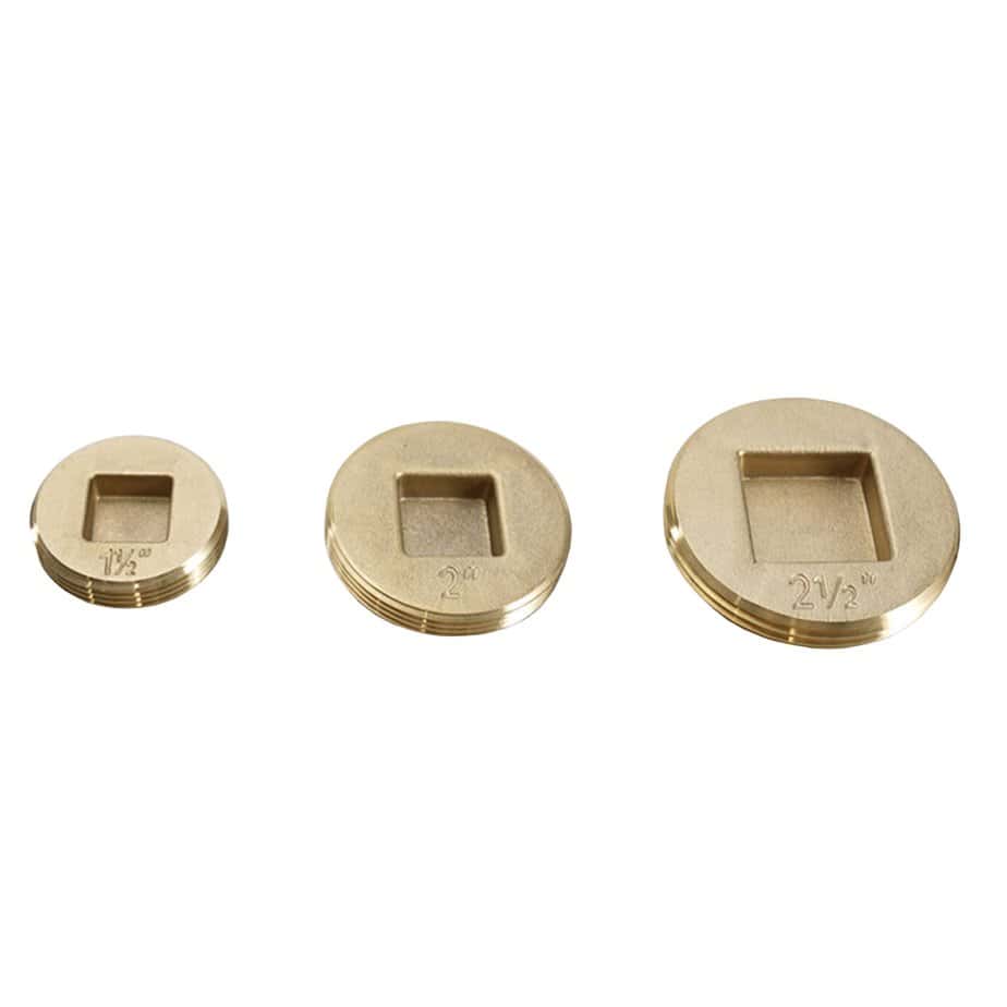 down square head female brass countersunk cleanout plugs 0883e